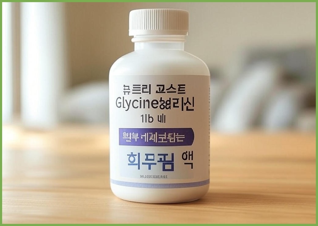 뉴트리코스트 Glycine 글리신 1lb 무맛 1병 - 이미지 1