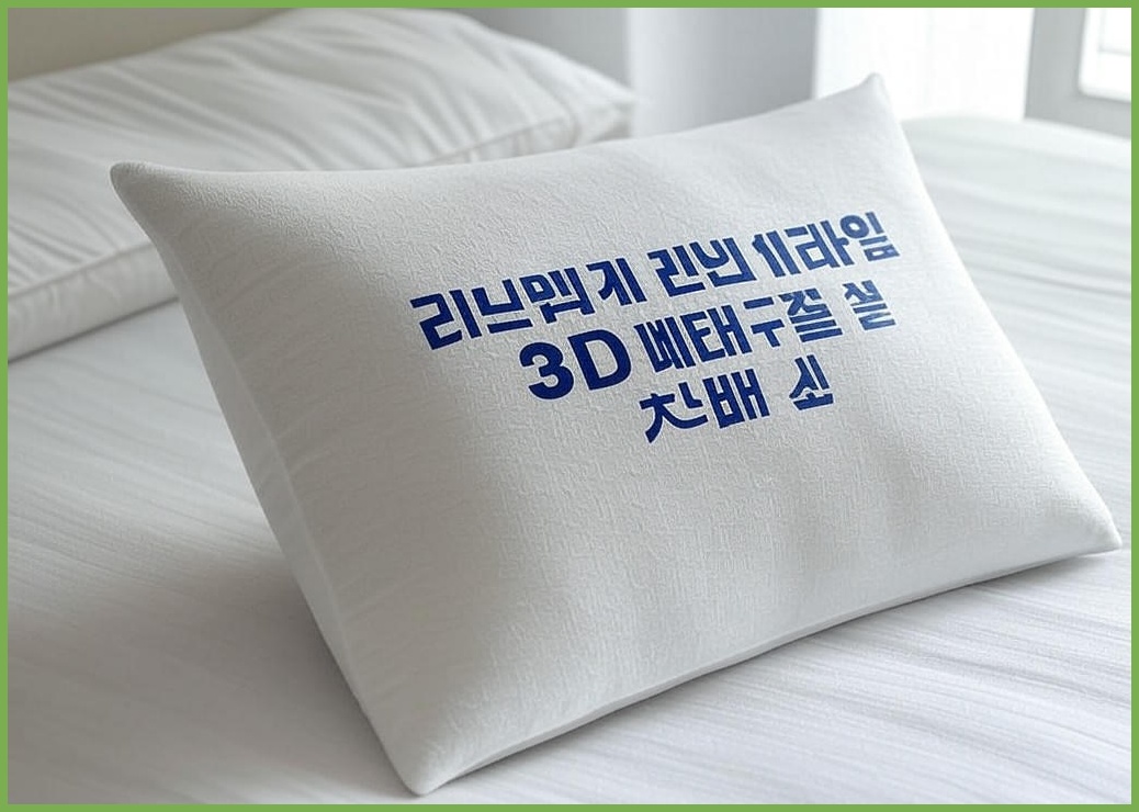리브맘 프리미엄 3D 메모리폼 견인베개 + 커버 세트 - 이미지 1
