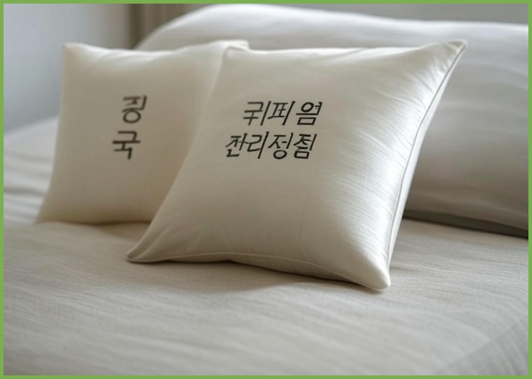 [2개세트] 박술녀 순면자수 프리미엄 메밀 경추목 베개 세트 : 정국베개 / 두피열 깊은잠 / 빠른배송 / 선물추천 / 쾌속건조 - 이미지 1